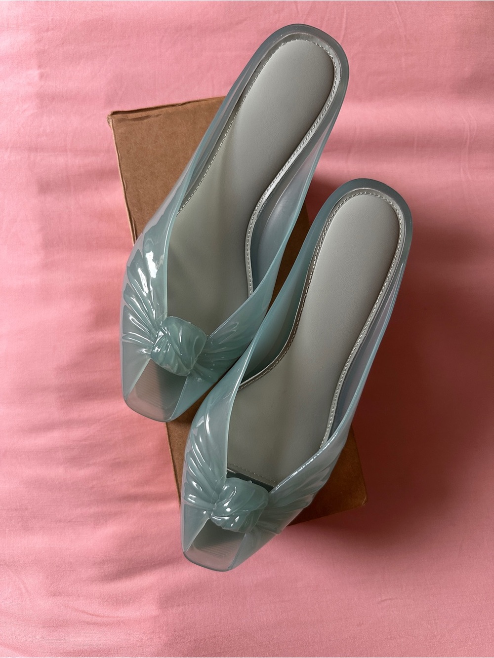 Chloe jelly mule DUPE! Cinderella blue